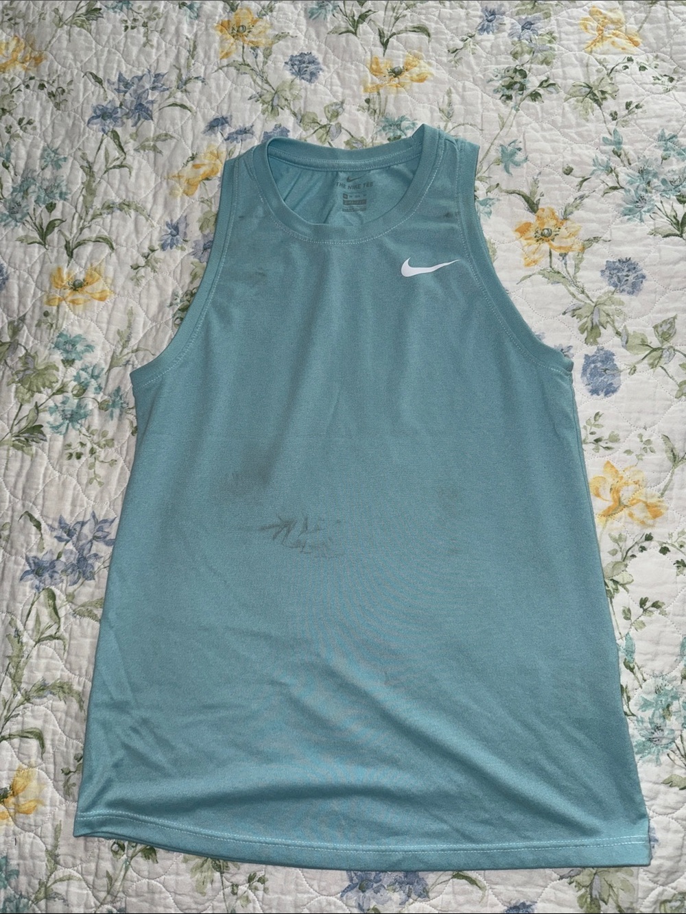 Nike Aqua Blue Men's Sleeveless Training Tank